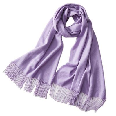 China 2021 Winter Long Warm Windproof Shawls Sheer Genuine Pashmina Cashmere Scarf For Women for sale