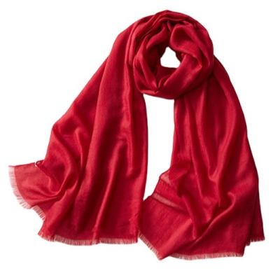 China Autumn 2021 Cashmere Solid Color Pashmina 100% Cashmere Scarves Women's Pure Luxury Ladies 100% In Other Scarves&Shawls for sale