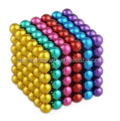 China Industrial Magnet Shanghai LINA The Sinter NdFeB Magnet Ball 8 Colors For Sale for sale