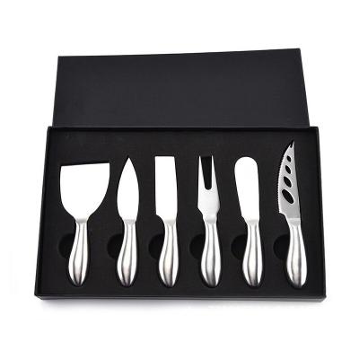 China Viable Wholesale China Cheese Knife Set Panel Stainless Steel Handle Of 7 Pieces Cheese Knives Set Stainless Steel Gold Plated Cheese Mound for sale