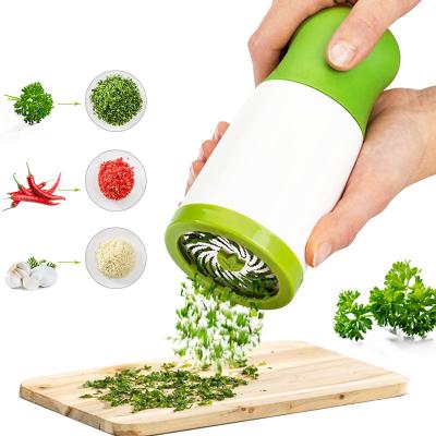 China Viable Herb Grinder Spice Mill Parsley Chopper Vegetable Cutter Garlic Coriander Spice Grinder Kitchen Accessories for sale