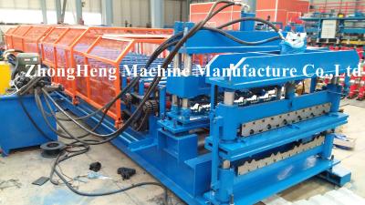 China European Style Glazed Tile / Double Layer Roll Forming Machine , Partial Arc Color Steel Roof Tile Roll Forming Machine for sale