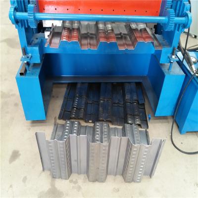 Chine Heavy Duty 18-20 Station Floor Deck Roll Forming Machine Hydraulic Cutting Blue Color à vendre