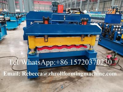 Cina Yaskawa Tile Sheet Roll Forming Machine Steel Foot Sheet Maker 0.3-0.8Mm 2-4M/Min in vendita