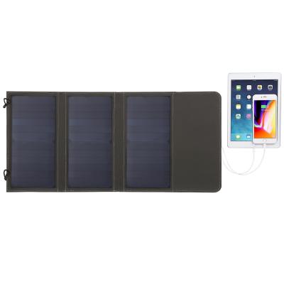 China 5V 21W 21 Watt Waterproof Solar Panel Set Folding Solar Panel Kit Charging Solar Panel Folding Bag 61cm*28.5cm for sale