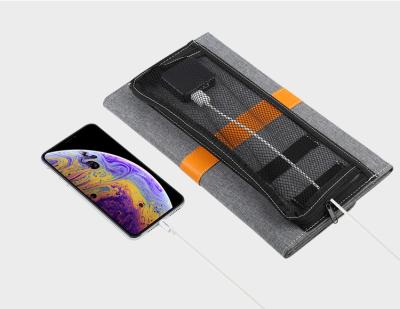 China 14W Waterproof Bag 5V/2.1A 2USB Solar Mobile Phone Charging Charger Panels Solar Powered Folding Solar Panel 44.5*28.5cm for sale