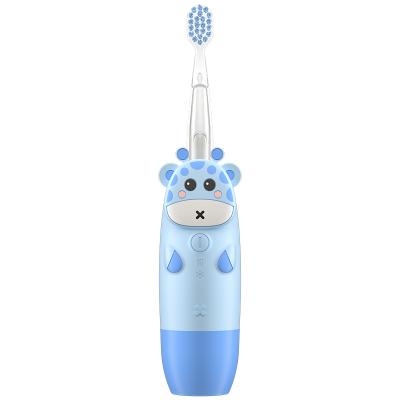 China Children's cartoon heat transfer pattern electric toothbrush two color flash lamp battery-operated intelligent synchronization beautiful for sale