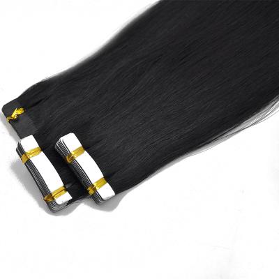 China Wholesale Silky Straight Wave Tape In Hair Extension 100% Skin Weft Tape Natural Looking Human Hair , Invisble Double Sided Tape Hair Extensions for sale