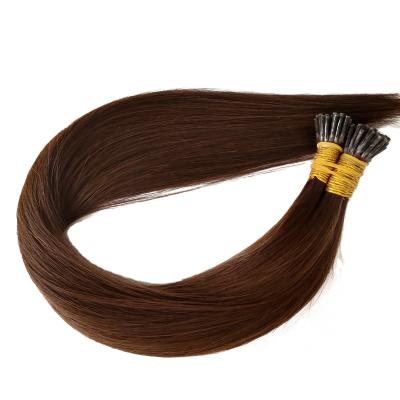 China Factory Price Silky Straight Wave Stick i Tip Extension Cuticle Aligned Remy Virgin Hair Pre Bonded Human Hair I Tip Hair Extensions for sale