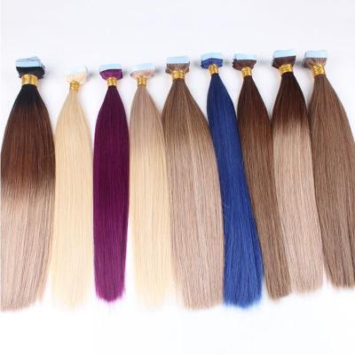 China New Lightest Blonde Color #60 Human Brazilian Wave Hair Weft Silky Straight Double Drawn Thick Bottom 18inch to 26inch for sale