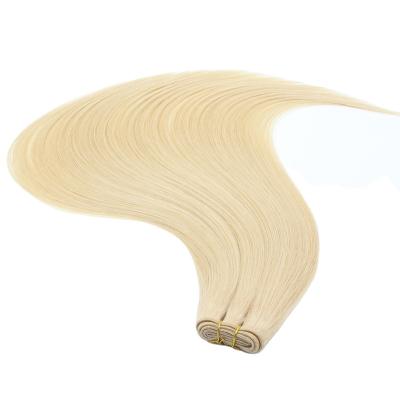 China Hair Factory Whosale Blonde Virgin Burmese Hair Bundles, 8A 9A 10A Color 613 Thick Virgin Blonde Hair Raw Russian Hair Weft for sale