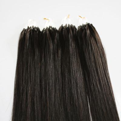 China Silky Straight Wave 10A Grade 1g/strand 100% Cheap Brazilian Remy Micro Ring Hair Extensions for sale