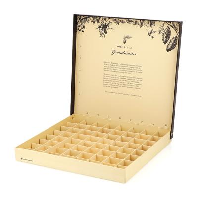 China Materials Manufacturer Wholesale Custom Romantic Gift Wrapping Date Recycled Luxury Chocolate Box With Divider for sale