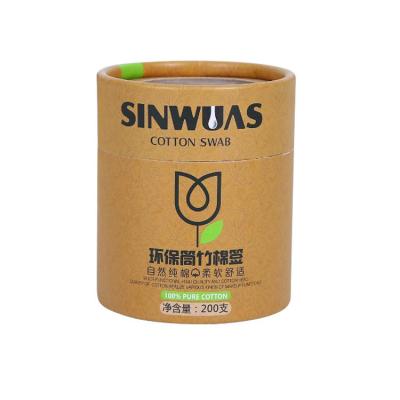 China Recycled Materials Round Kraft Paper Tube Tea Boxes Packaging Biodegradable Cardboard Paper Tube for sale