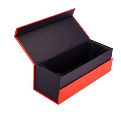 China Recycled Materials OEM Factory Accept Custom Order Book Form Cardboard Paper Wine Bottle Box With Magnetic for sale