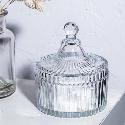 China Sustainable High Quality Custom Color Candy Storage Glass Sugar Candy Jar for sale