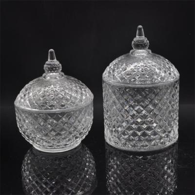 China Glass Candy Jar Gift Cup Crystal Candy Jars Storage Jar For Candy for sale