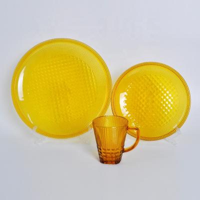 China Viable French Glassware Color Opal Glass Tableware for sale