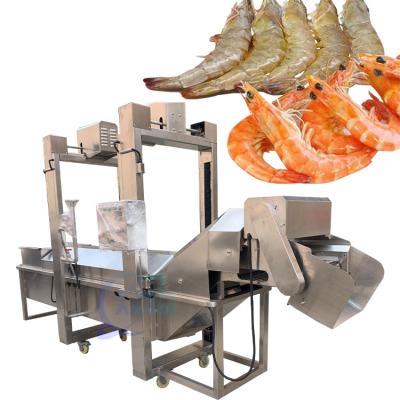 Κίνα Continuous shrimp steaming machine to steam fish Customized shrimp water cooking machine belt steam blanching machine προς πώληση