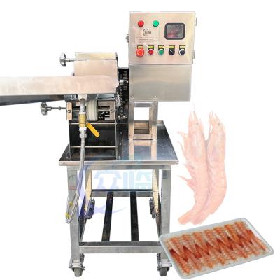 China Save Cost Semi-Automatic Sushi Shrimp Belly Cutting Machine Sushi Shrimp Cutter for sale