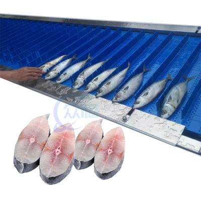 China Automatic fish cutter Fish head removal machine Frozen fish cutting machine Te koop