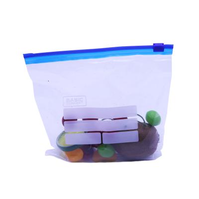 China Recyclable Clear Plastic Heat Seal PE Zipper Ziplock Bags for sale