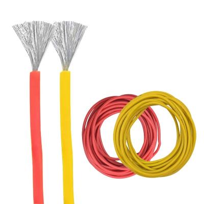 China Overhead Customized High Temperature Heat Resistant Cable Soft Silicone Copper Wire For Car Battery Motor Electrical Connection for sale