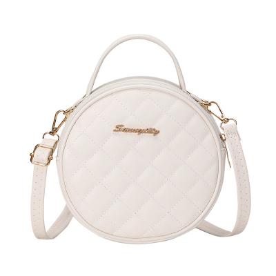 China High-grade fashion small round rhombus bag, the Korean version of the new women's, fashionable minority One-shoulder messenger Bag for sale