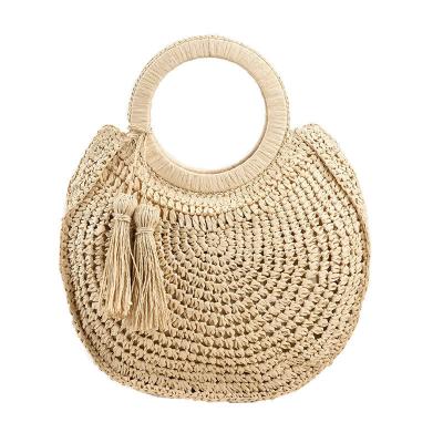 China Fashoion KBW260 2023 Spring New Straw Bag Straw Woven Good Quality Ladies Summer Fresh Soft Handbag for sale