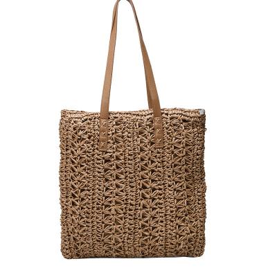 China Senator Handwoven Straw Woven Bag Paper Rope Bag New Women's Portable Tie Hand Carrying Beach Resort for sale