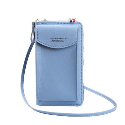 China 2023 New Fashion Portable Double-layer Korean Large-capacity Fashion Cell Phone Purse Women's Messenger Bag for sale