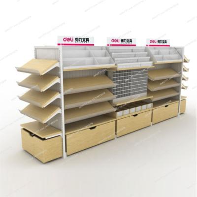 China 2021 double sided hot sale fittings and shop display for stationery store retail display racks for sale