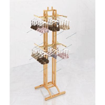 China Double Sided Garment Apparel Display Rack Bra Underwear Display Rack for sale