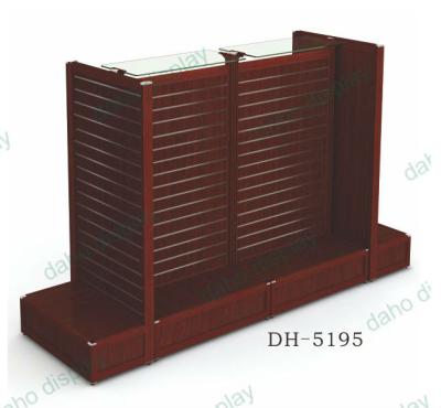 China MDF wooden slatwall panel MDF slatwall gondola display for sale