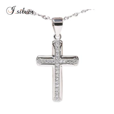 China Large Wholesale CLASSIC Pure Antique Silver Cross 925 Sterling Pendants Jewelry For Women for sale