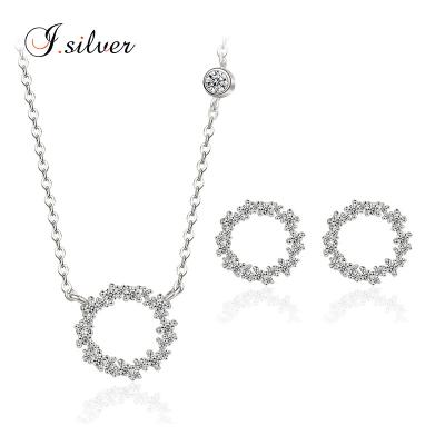 China Customized Wholesale Western CZ 925 Sterling Silver Jewelry Gift Sets Jewelry Set For Women for sale