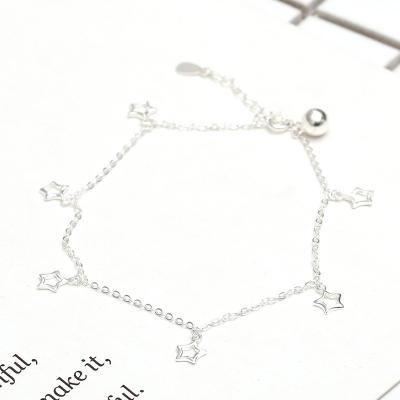 China Newest Party Manufacturer 925 Sterling Silver Custom Anklet Chain Body Jewelry For Women for sale