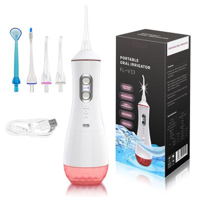 China Waterproof Travel USB Household Irrigator Dental Displacement Wireless Oral Water Flosser for sale