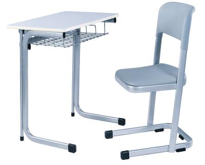 China Environmental Friendly Primary Wooden College MDF Student Desk And Chair Used For Classroom Furniture for sale