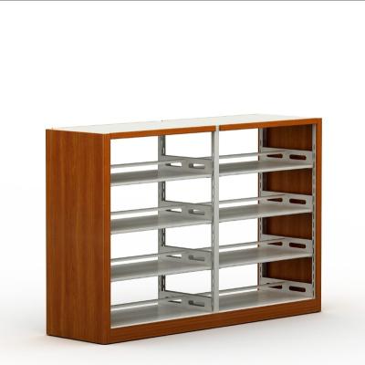 China Modern factory hot sale school furniture bookshelf wood-steel frame book rack for sale