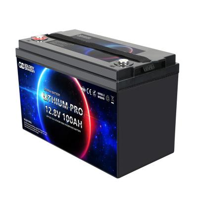 China rechargeable deep lithium Ion Battery 100ah | 12.8V 100Ah Solar Power System Cycle LiFePO4 OEM for sale