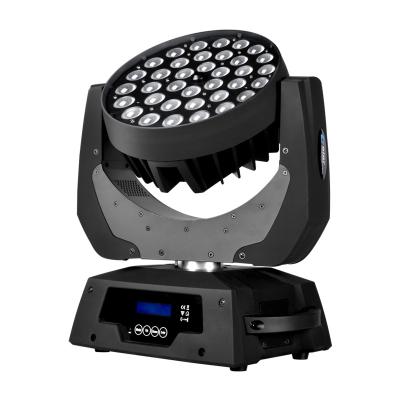 China Professional Indoor 10W Led Moving Head Dyeing Stage/Wedding/Concert/Nightclub 36PCS Lights With Motorized Zoom DMX Stage Light for sale