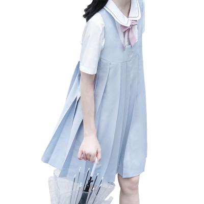 China Wholesale Good Quality Breathable Students In School Uniform Girl Preppy Dresses for sale