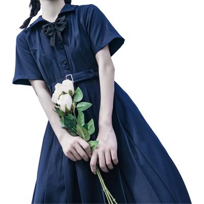 China China Factory Good Quality Student Girls School Uniform Breathable Jk Suit Solid Color Preppy Dress for sale