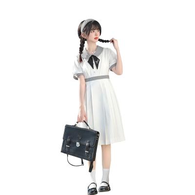 China Good Quality Style Girls School Uniform Clothing Breathable Preppy Dress Student Preppy Dress for sale