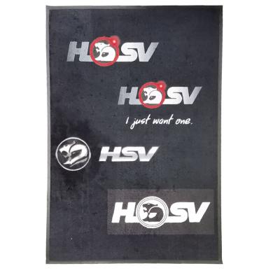 China Waterproof Logo Mat Large Logo Mat Non-slip Inkjet Printed Logo Mat for sale