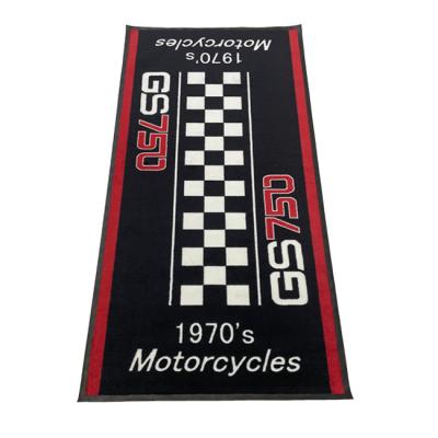 China Automotive Floor Pit Carpets Garage Parking Mats Stain Resistant Motorcycle Rubber Mat for sale