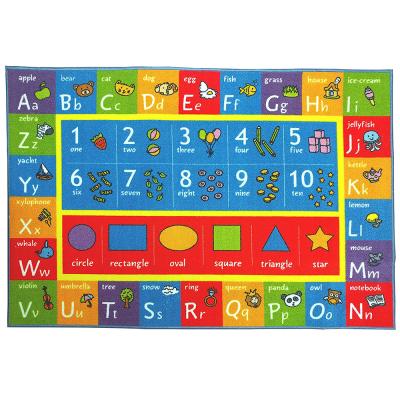 China Custom Eco-Friendly Kids Running Prints Dotcom Crawling Mat for sale