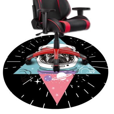 China Washable Customized Design PVC Office Gaming Desk E-sport Chair Mat for sale