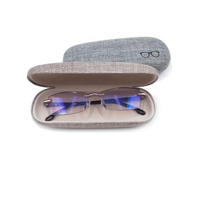 China Glasses Eco-Friendly Warm Canvas Case For Men Hard Eyeglass Case Women's Eyeglasses Reading Glasses Box Colorful Spectacle Cases for sale